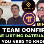 BINANCE LISTING PI COIN LE 14.3.2025 GCV PRICE COMFIRM