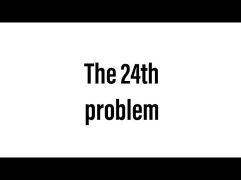 Hilbert’s 24th problem