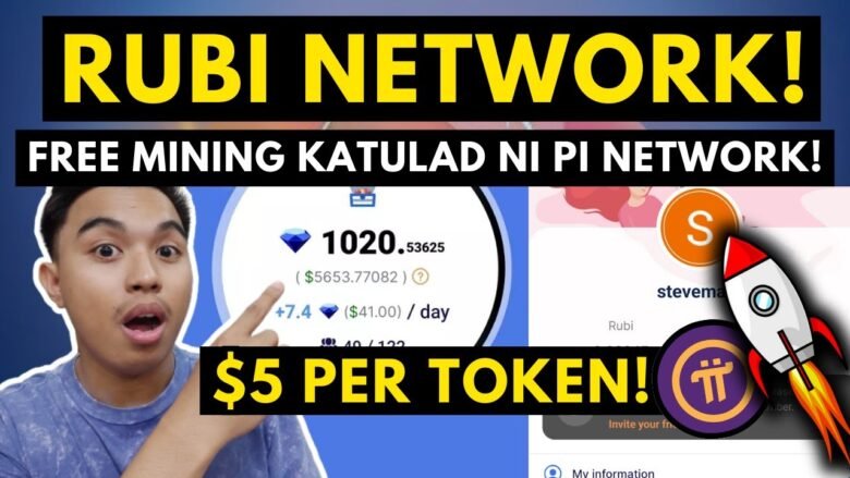 RUBI NETWORK MINING! FREE MINING OF TOKENS SAME WITH PI NETWORK! CHECK IT NOW